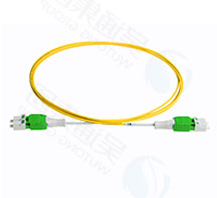 Dual-core fiber optic patch cord